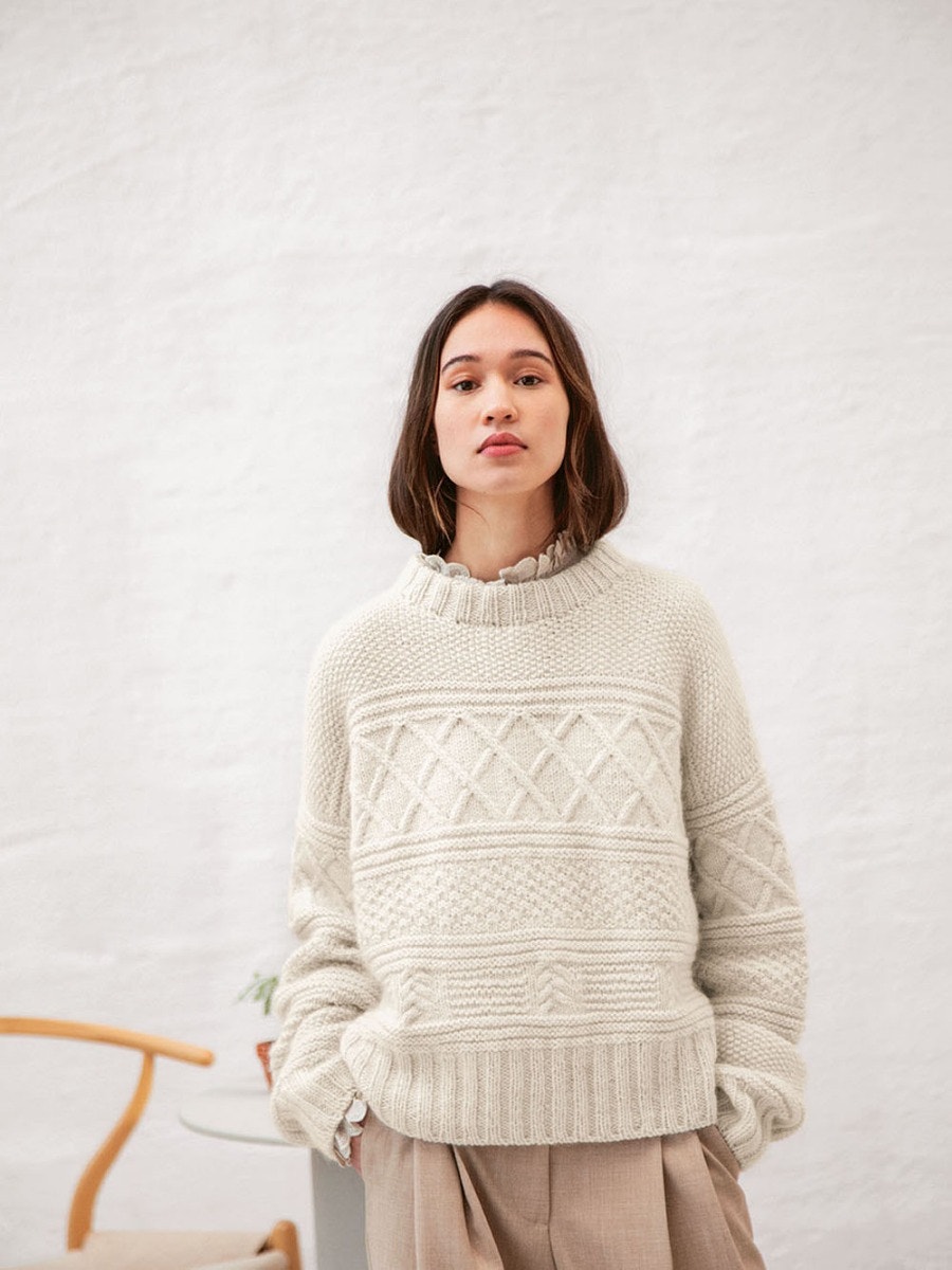 Meander Sætte turnering GUERNSEY SWEATER