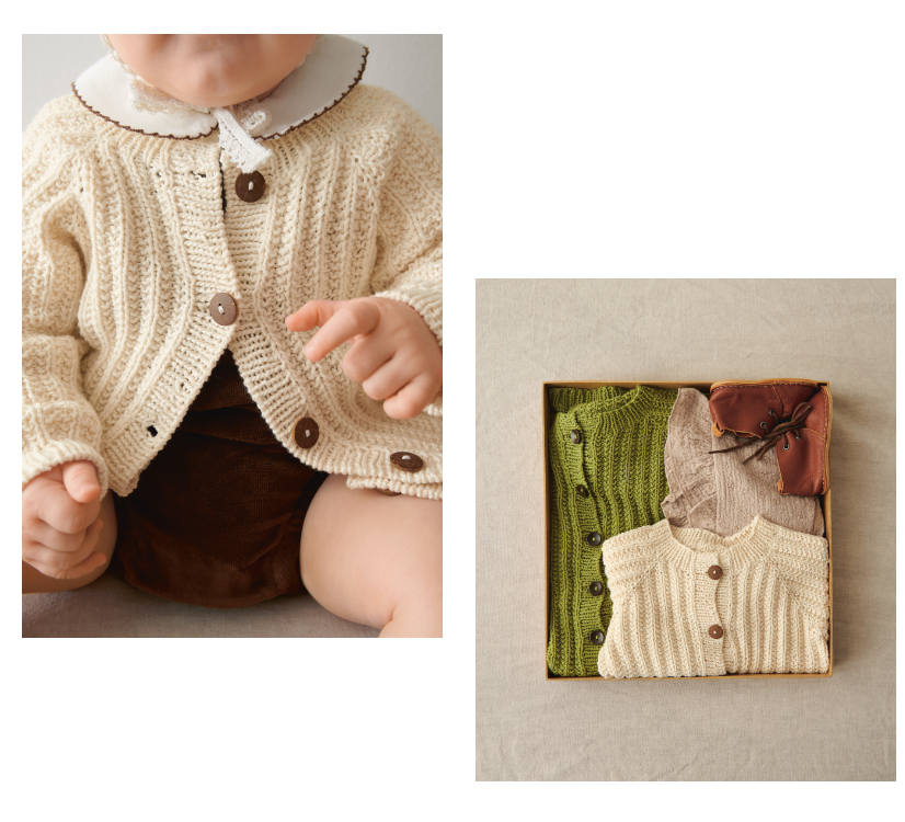 2505 Sommerbaby, Ellis cardigan til baby og småbarn
