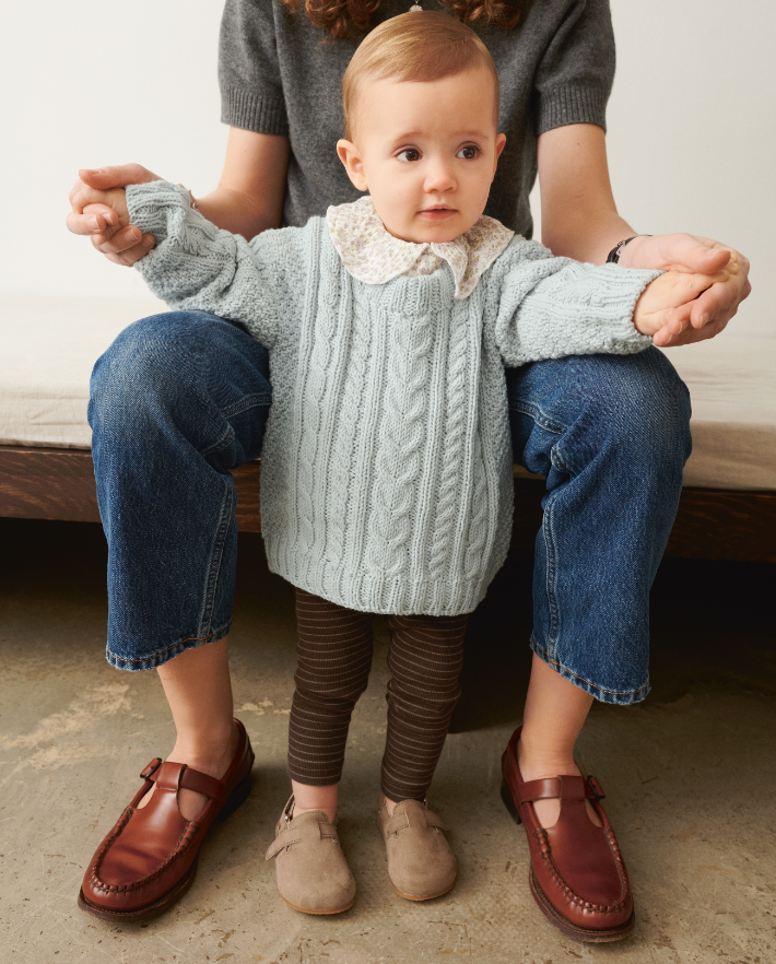 2505 Sommerbaby, Caspian sweater til baby og småbarn, søskenmatch